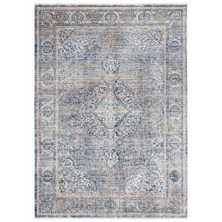 Safavieh 5 x 8 ft. Dream 492J Power Loomed Rectangle Area Rug Grey & Turquoise DRM492J-5
